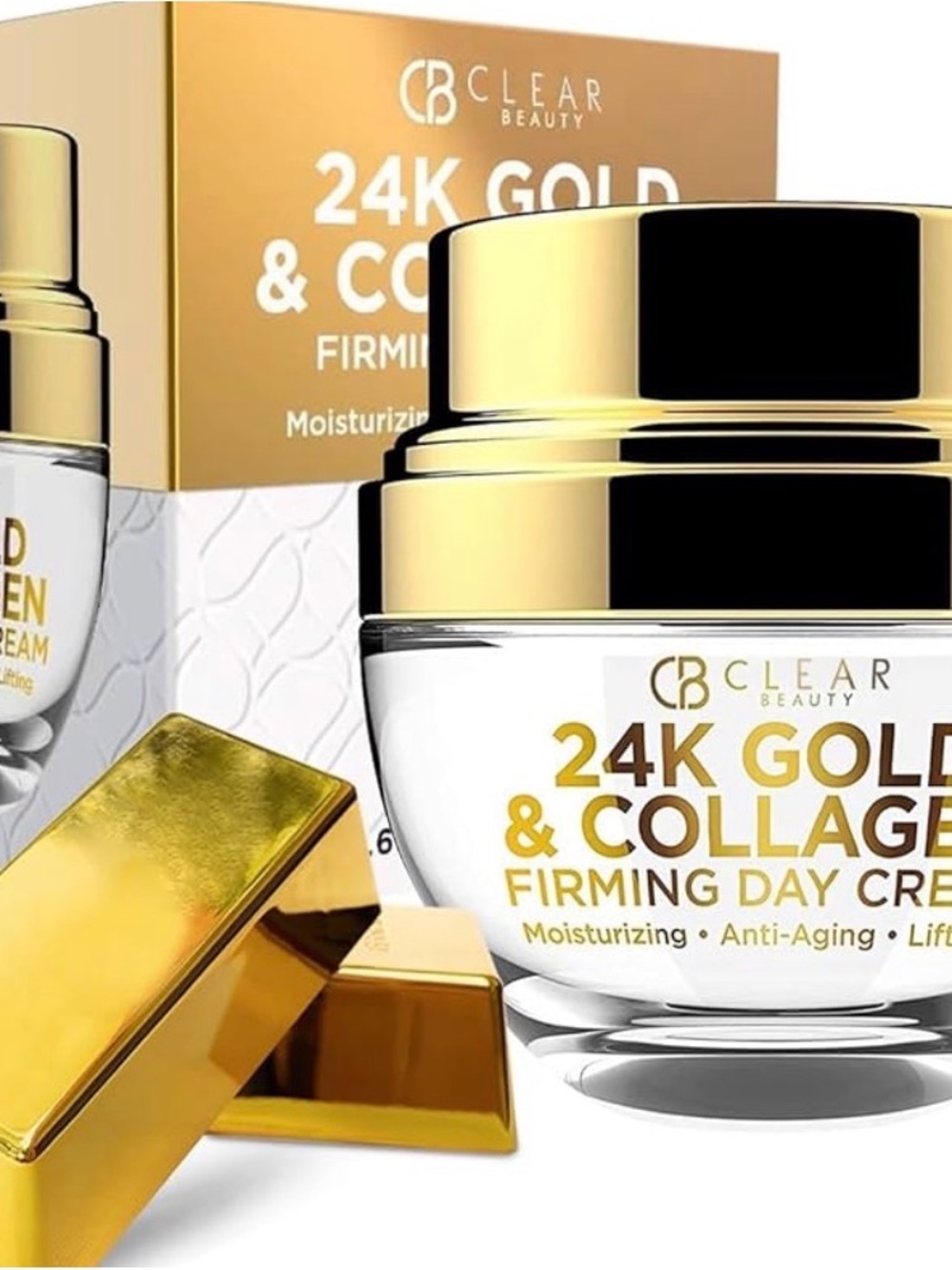 24K Gold & Collagen Firming Day Cream — Gold